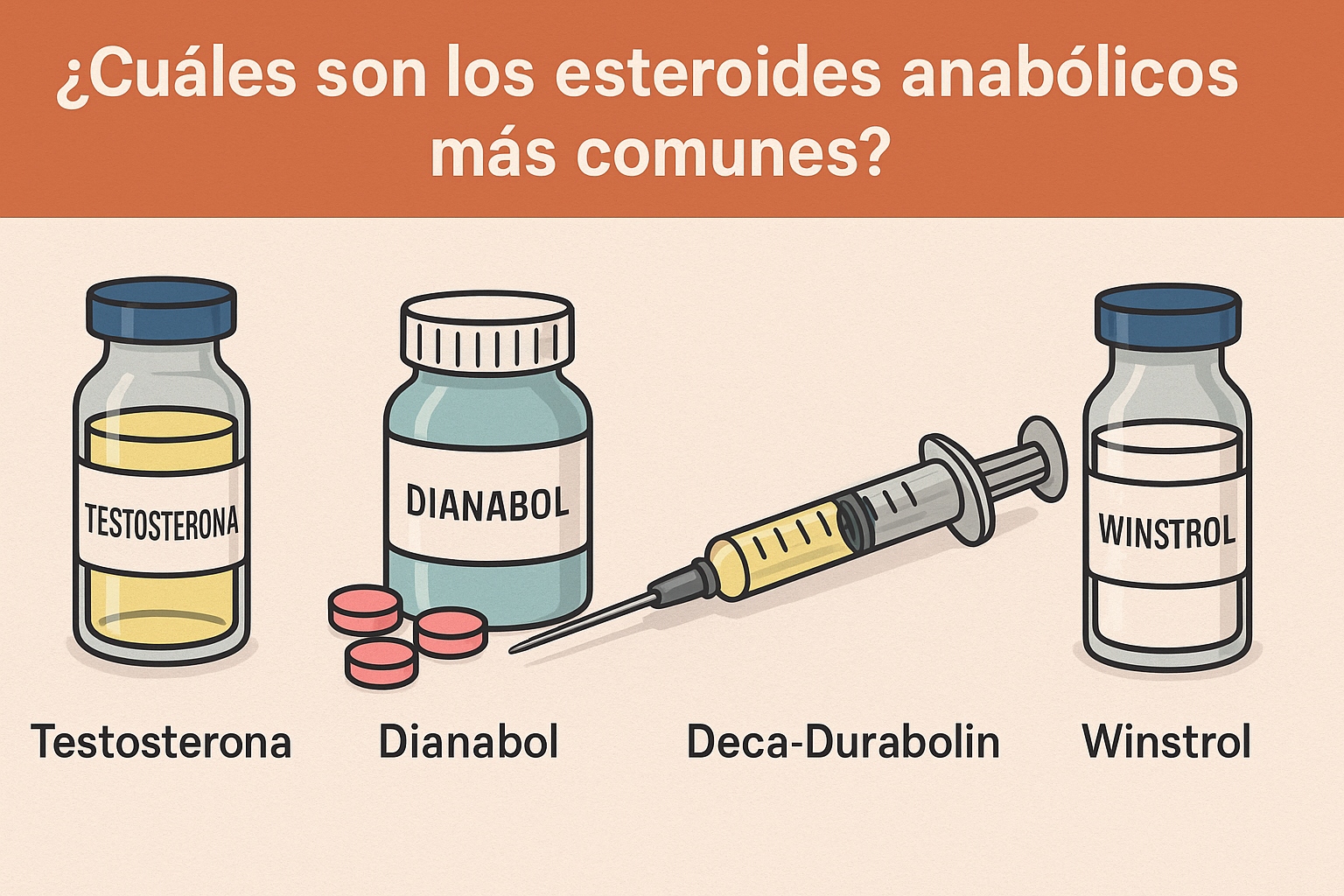 ¿Cuáles son los esteroides anabólicos más comunes?