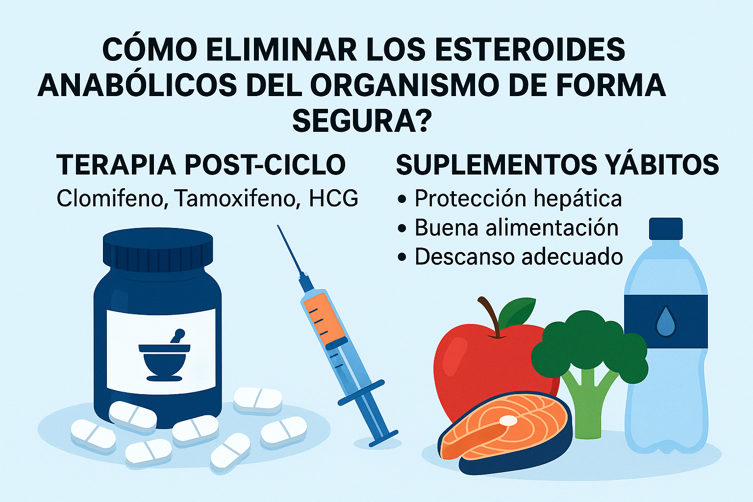 ¿Cómo eliminar los esteroides anabólicos del organismo de forma segura?