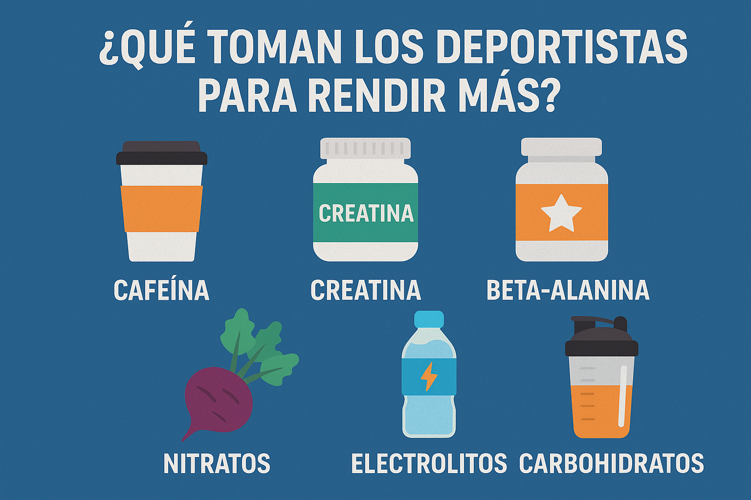 ¿Qué toman los deportistas para rendir más?